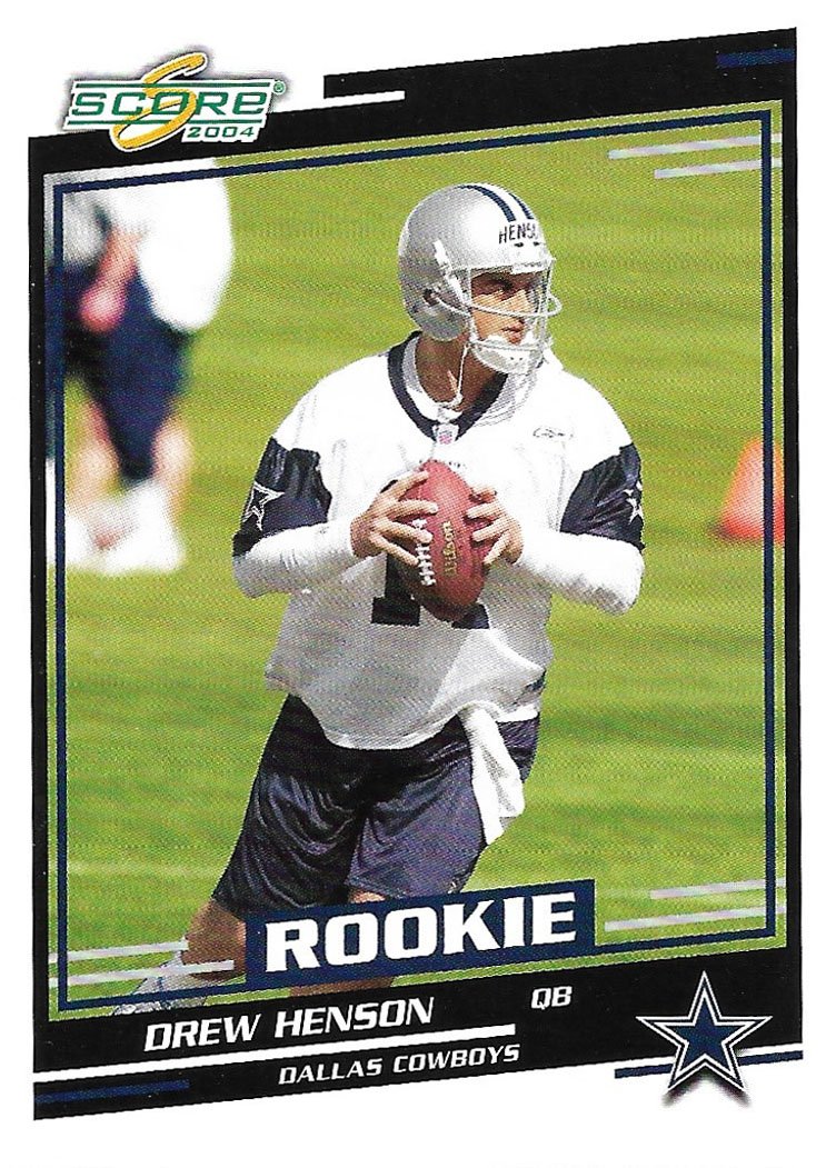 Drew Henson 2004 Score Rookie #412 Dallas Cowboys Football Card