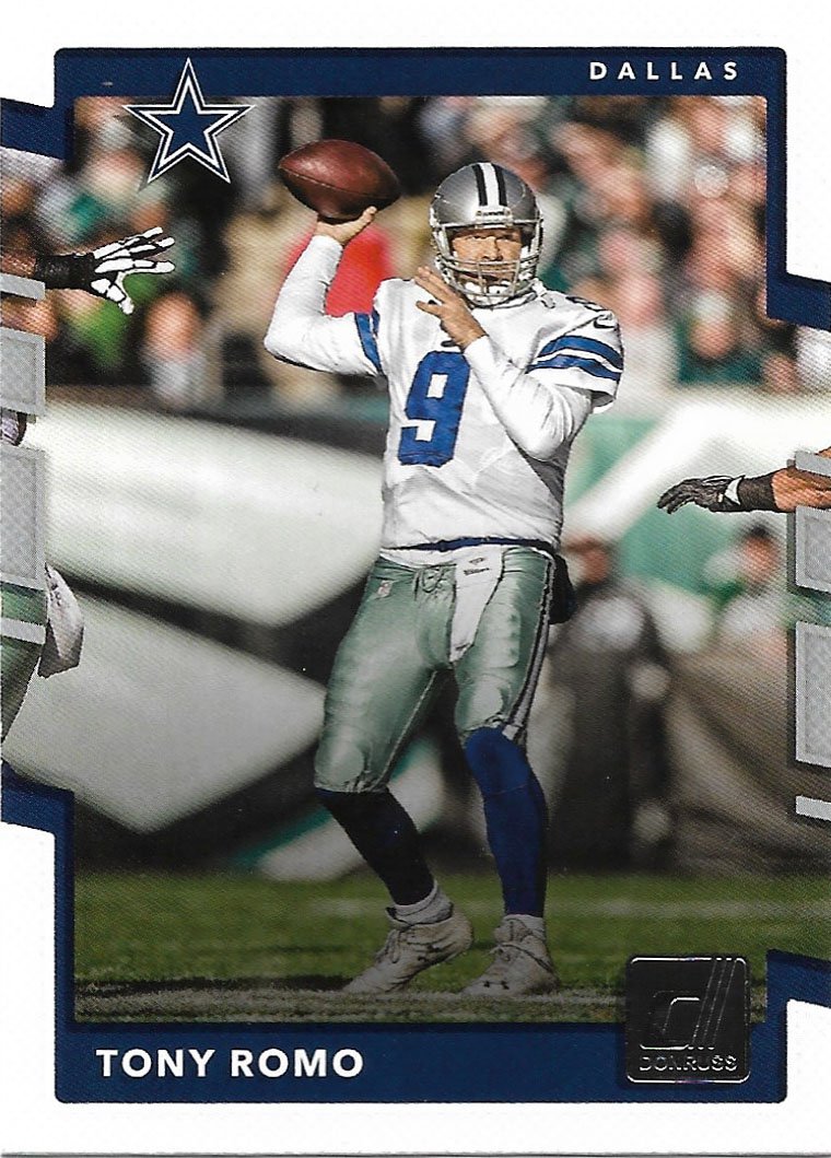 Tony Romo 2017 Donruss #290 Dallas Cowboys Football Card