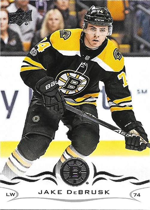 Jake DeBrusk 2018-19 Upper Deck #15 Boston Bruins Hockey Card