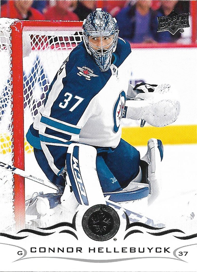 Connor Hellebuyck 2018-19 Upper Deck #193 Winnipeg Jets Hockey Card