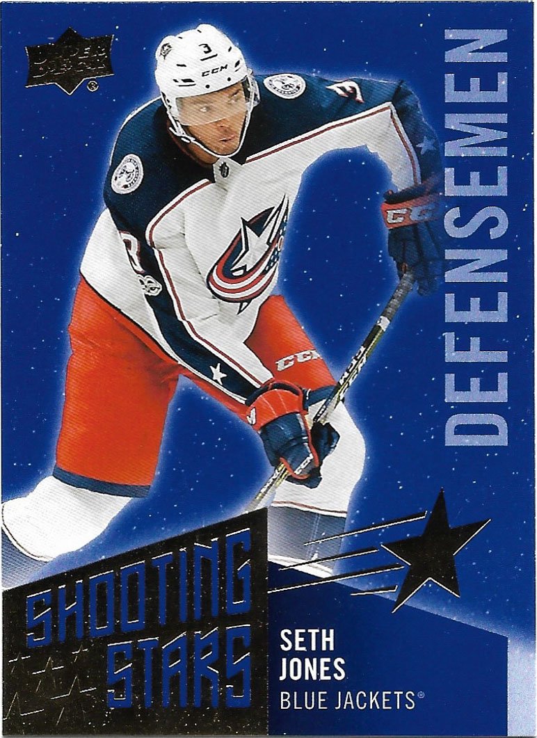 Seth Jones 2018-19 Upper Deck Shooting Stars Defenseman #SSD-1 Columbus Blue Jackets Hockey Card