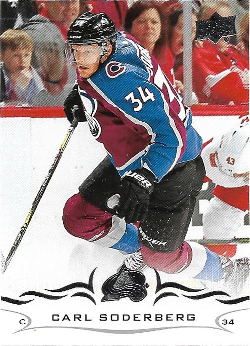 Carl Soderberg 2018-19 Upper Deck #48 Colorado Avalanche Hockey Card
