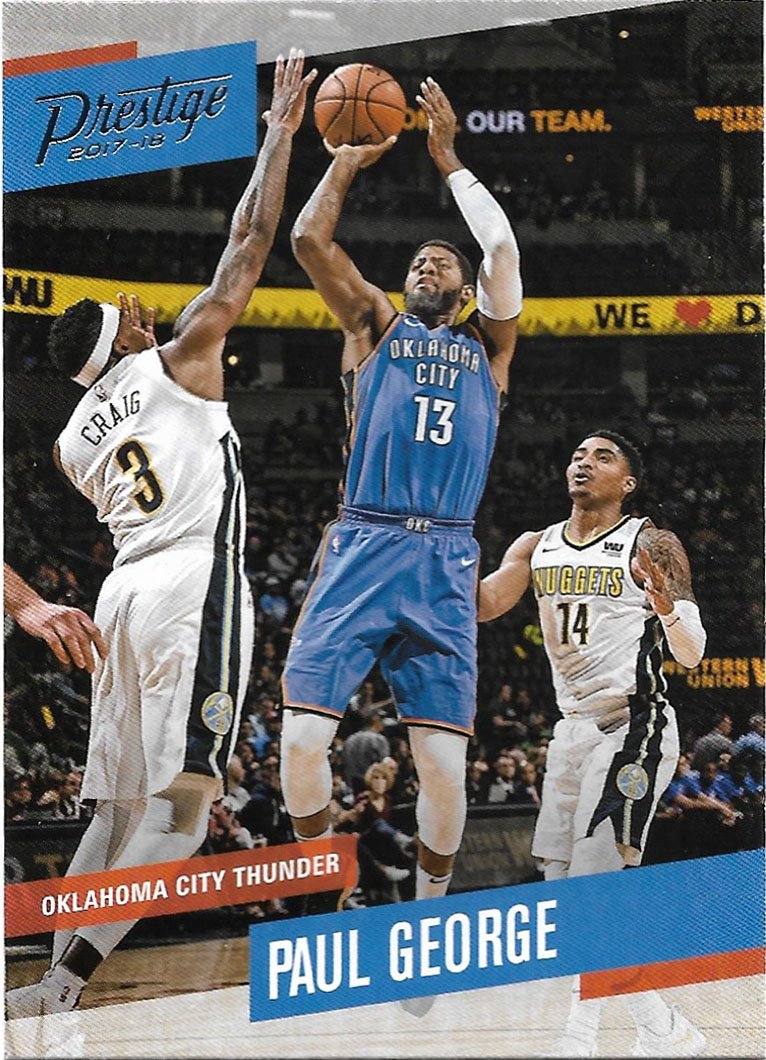 Paul George 2017 18 Panini Prestige 127 Oklahoma City Thunder