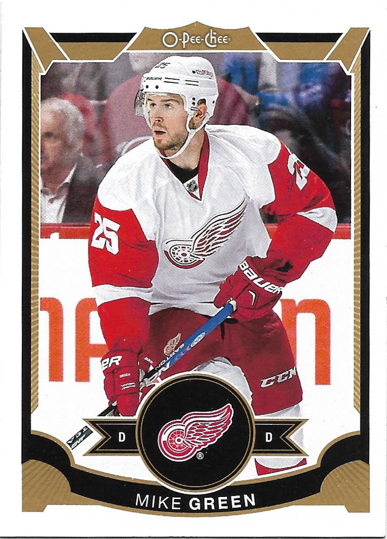 Mike Green 2015-16 Upper Deck O-Pee-Chee Update #U5 Detroit Red Wings Hockey Card