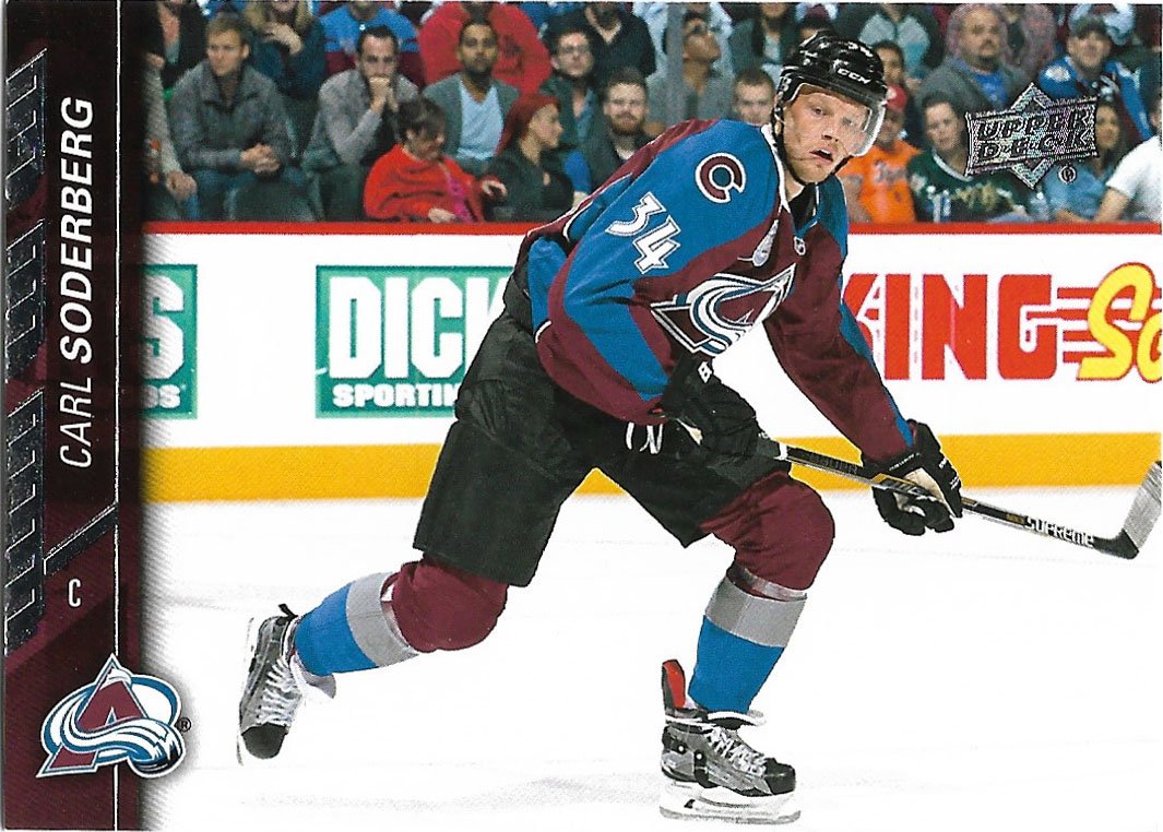Carl Soderberg 2015-16 Upper Deck #303 Colorado Avalanche Hockey Card