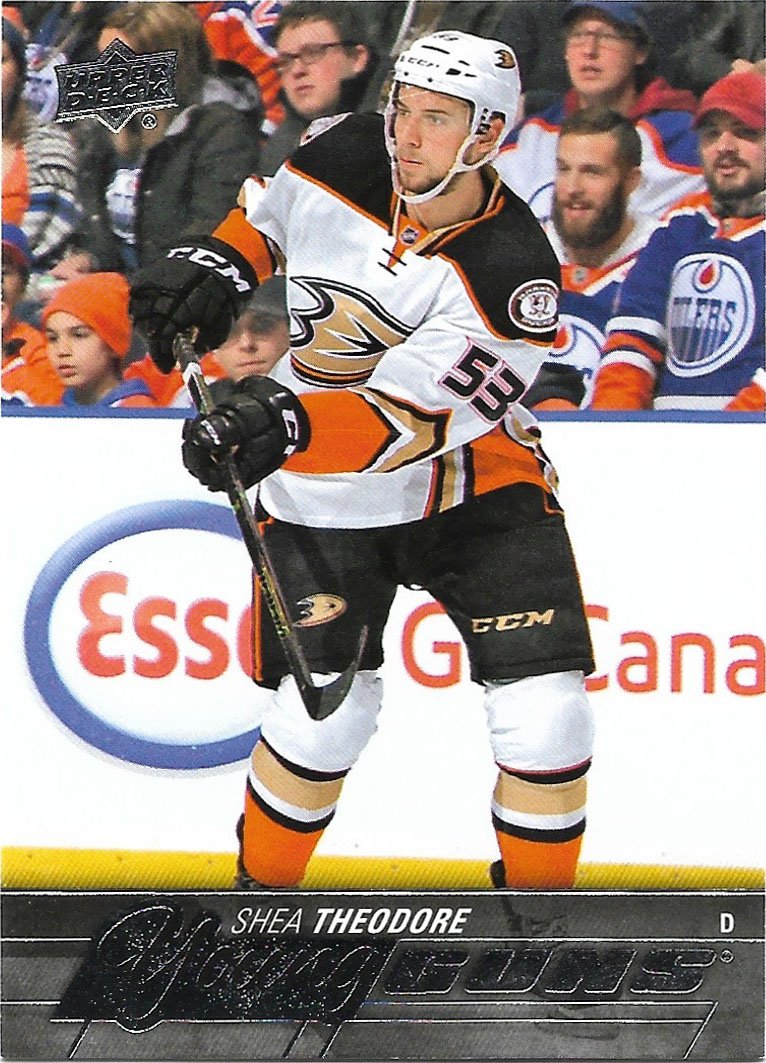 Shea Theodore 2015-16 Upper Deck Young Guns Rookie #495 Anaheim Ducks Hockey Card