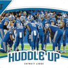 Detroit Lions 2018 Score Huddle Up #10 Football Team Card