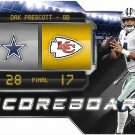 Dak Prescott 2018 Score Scoreboard #9 Dallas Cowboys Football Card