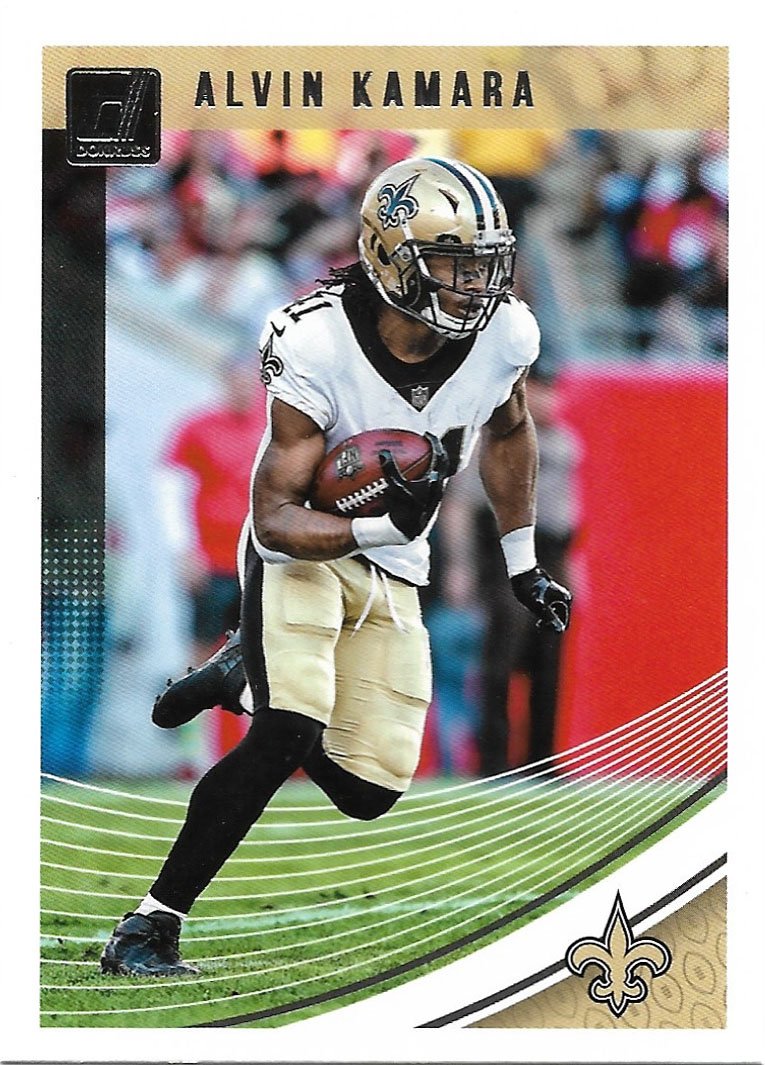 Alvin Kamara 2018 Donruss 196 New Orleans Saints Football Card