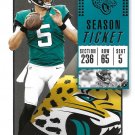Blake Bortles 2018 Panini Contenders #54 Jacksonville Jaguars Football Card