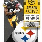 Antonio Brown 2018 Panini Contenders #17 Pittsburgh Steelers Football Card Antonio Brown 2018 Panini Contenders #17 Pittsburgh Steelers Football Card