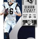 Jared Goff 2018 Panini Contenders #45 Los Angeles Rams Football Card Jared Goff 2018 Panini Contenders #45 Los Angeles Rams Football Card
