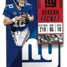 Eli Manning 2018 Panini Contenders #30 New York Giants Football Card