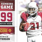 Patrick Peterson 2012 Score Numbers Game #15 Arizona Cardinals Football Card