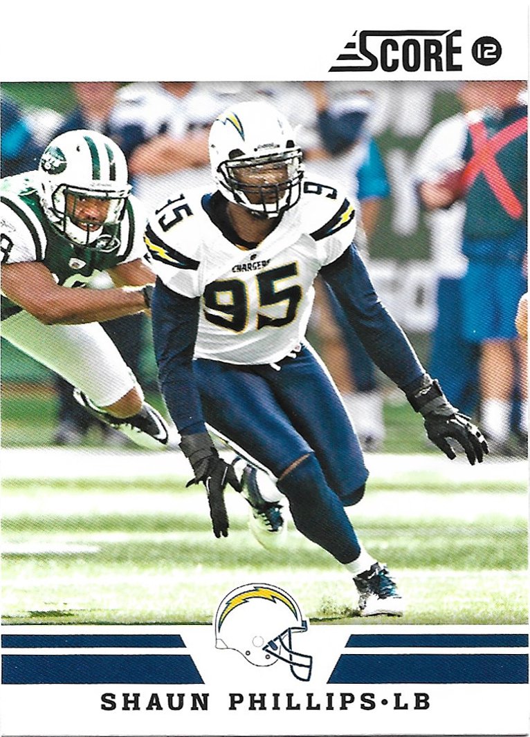 Shaun Phillips 2012 Score 155 San Diego Chargers Football Card