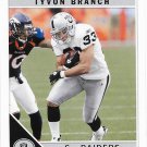 Tyvon Branch 2011 Score #216 Oakland Raiders Football Card