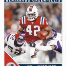 BenJarvus Green-Ellis 2011 Score #169 New England Patriots Football Card