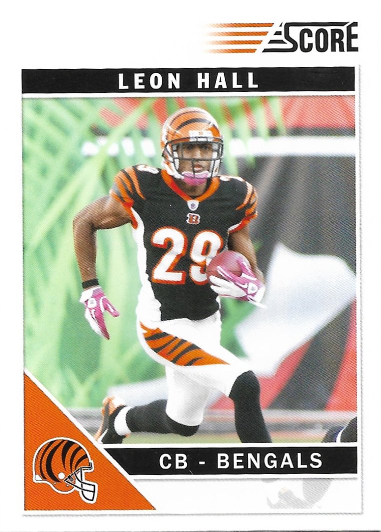 Leon Hall 2011 Score #64 Cincinnati Bengals Football Card