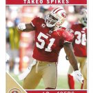 Takeo Spikes 2011 Score #252 San Francisco 49ers Football Card