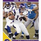 Joe Webb 2011 Score #165 Minnesota Vikings Football Card