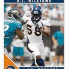 D.J. Williams 2011 Score #86 Denver Broncos Football Card