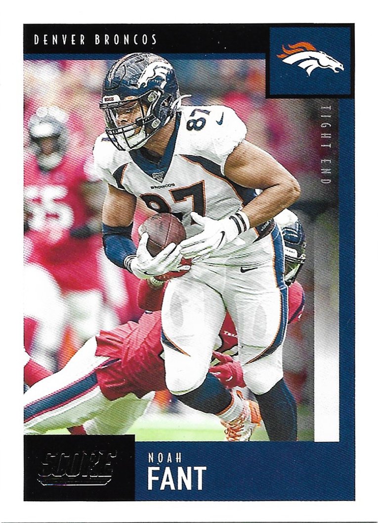 Noah Fant 2020 Score 126 Denver Broncos Football Card