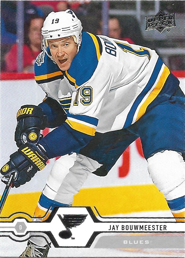 Jay Bouwmeester 2019-20 Upper Deck #372 St. Louis Blues Hockey Card