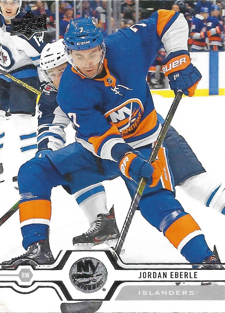Jordan Eberle 2019-20 Upper Deck #346 New York Islanders Hockey Card