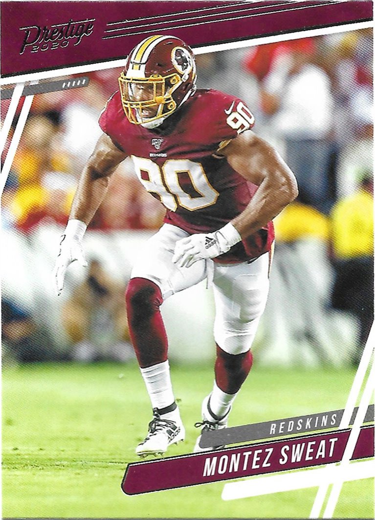 Montez Sweat 2020 Panini Prestige #158 Washington Redskins Football Card