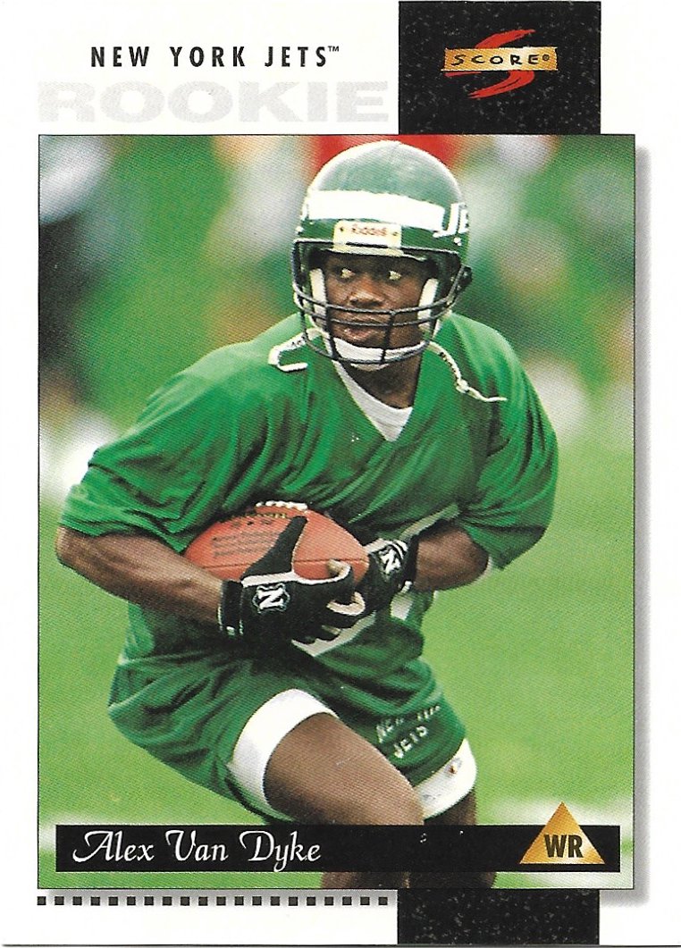 Alex Van Dyke 1996 Score Rookie 226 New York Jets Football Card