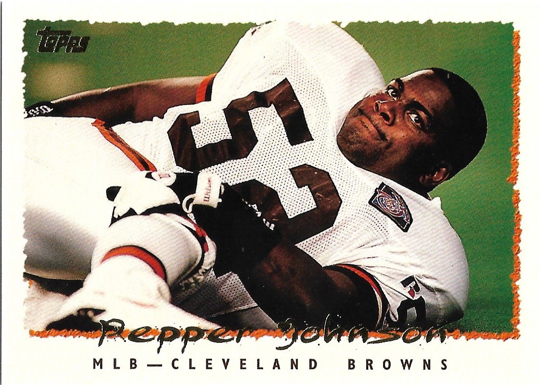 Pepper Johnson 1995 Topps 368 Cleveland Browns Football Card