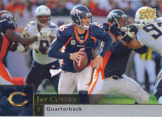 Jay Cutler 2009 Upper Deck #63 Chicago Bears Football Card