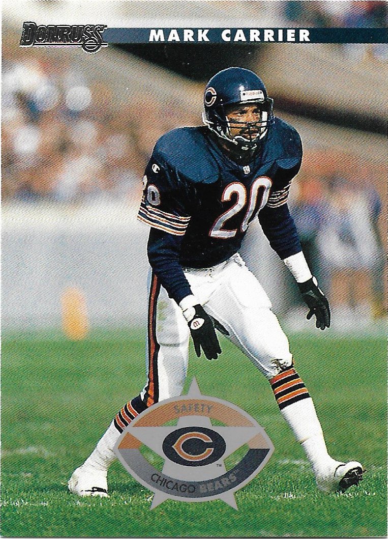 Mark Carrier 1996 Donruss 187 Chicago Bears Football Card