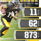 Chase Claypool 2021 Score Next Level Stats #NL24 Pittsburgh Steelers Football Card