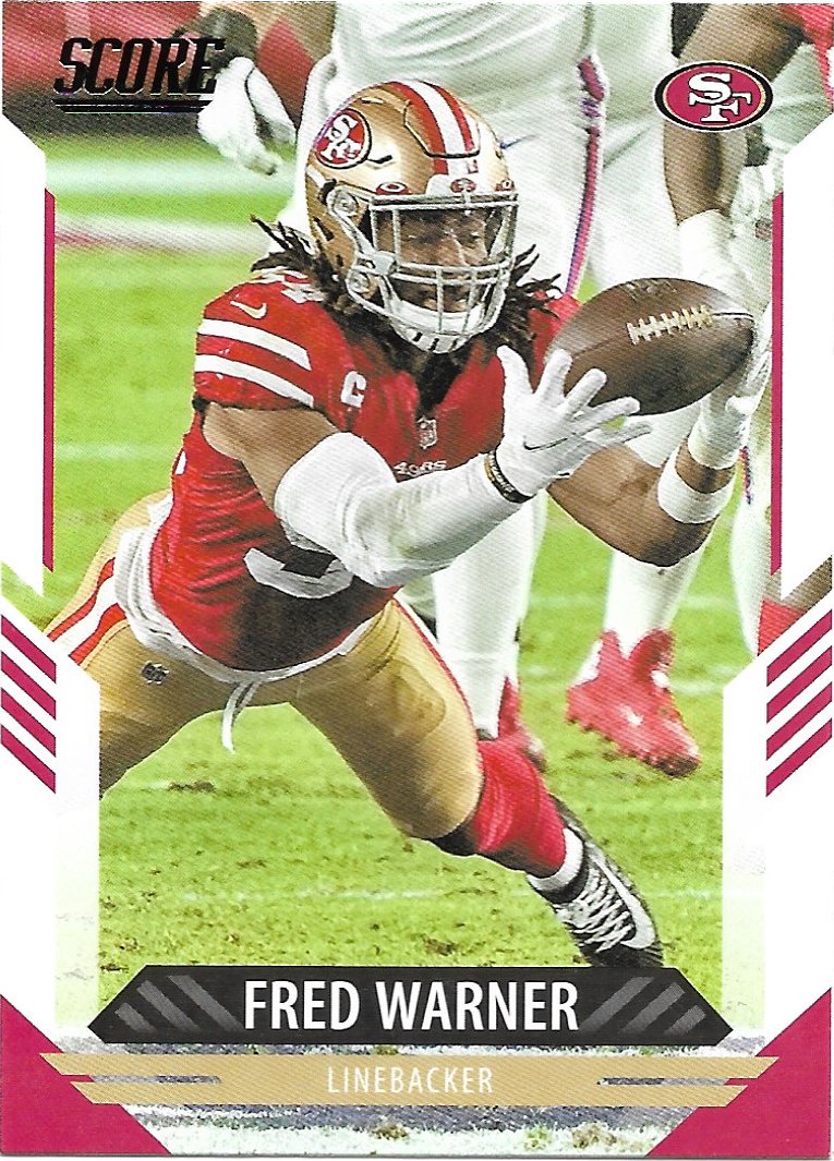 Fred Warner 2021 Score 262 San Francisco 49ers Football Card