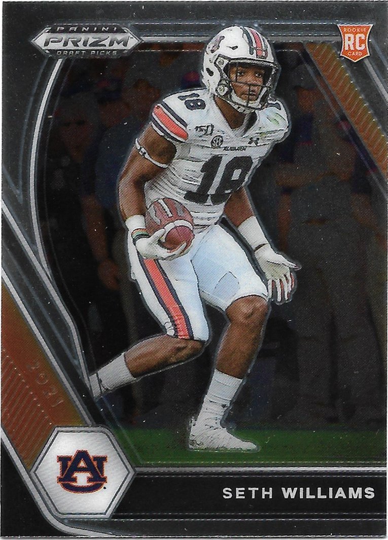 Seth Williams 2021 Panini Draft Picks Prizm Rookie #153 Auburn Tigers Football Card