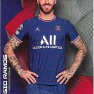 Sergio Ramos 2021 Topps Champions League Summer Signings PSG Soccer Card