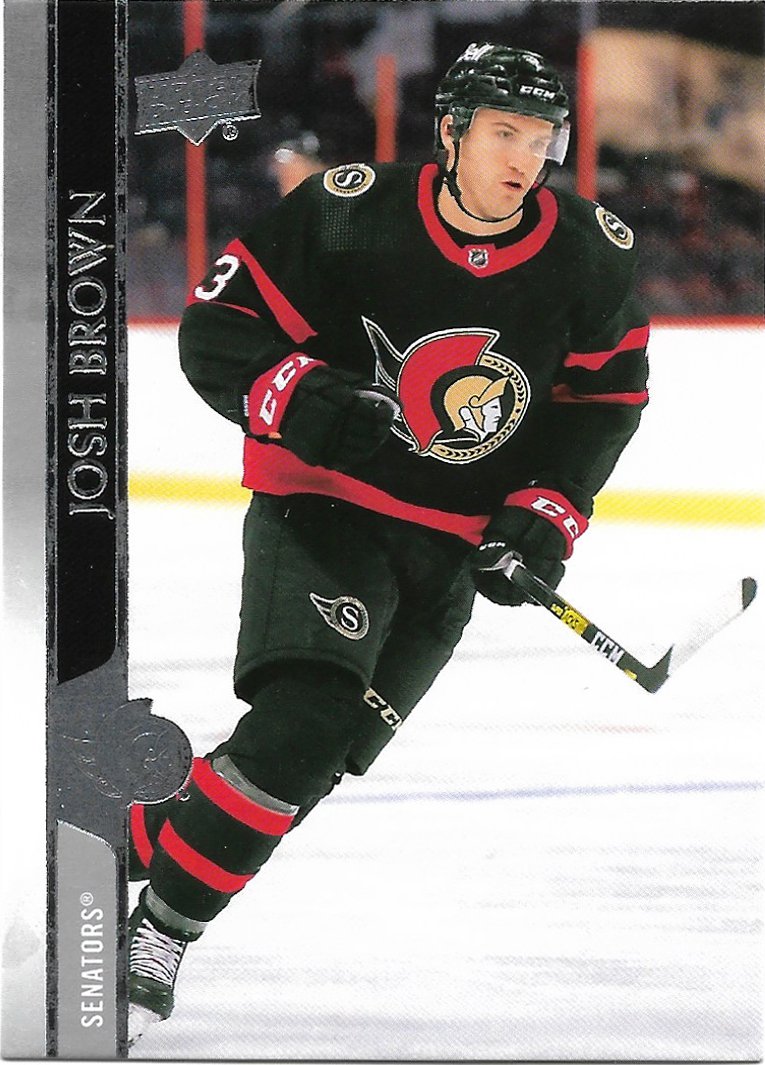 Josh Brown 2020-21 Upper Deck #596 Ottawa Senators Hockey Card