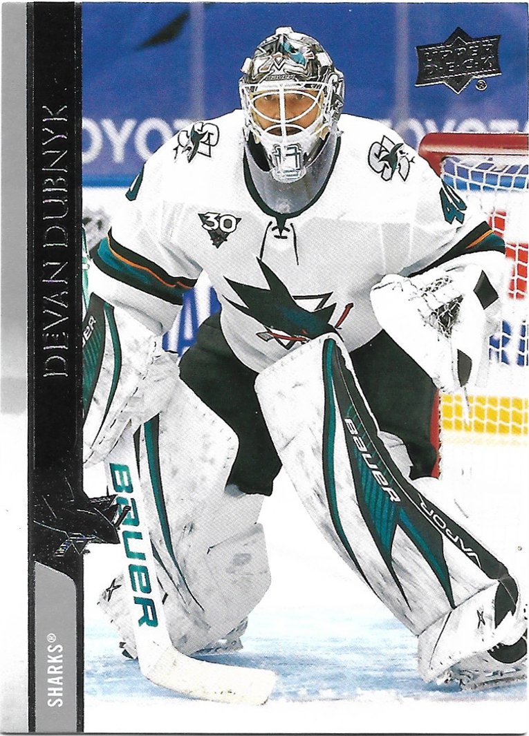 Devan Dubnyk 2020-21 Upper Deck #614 San Jose Sharks Hockey Card