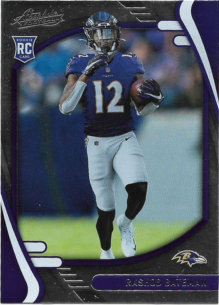 Rashod Bateman 2021 Panini Absolute Retail Rookie #113 Baltimore Ravens Football Card
