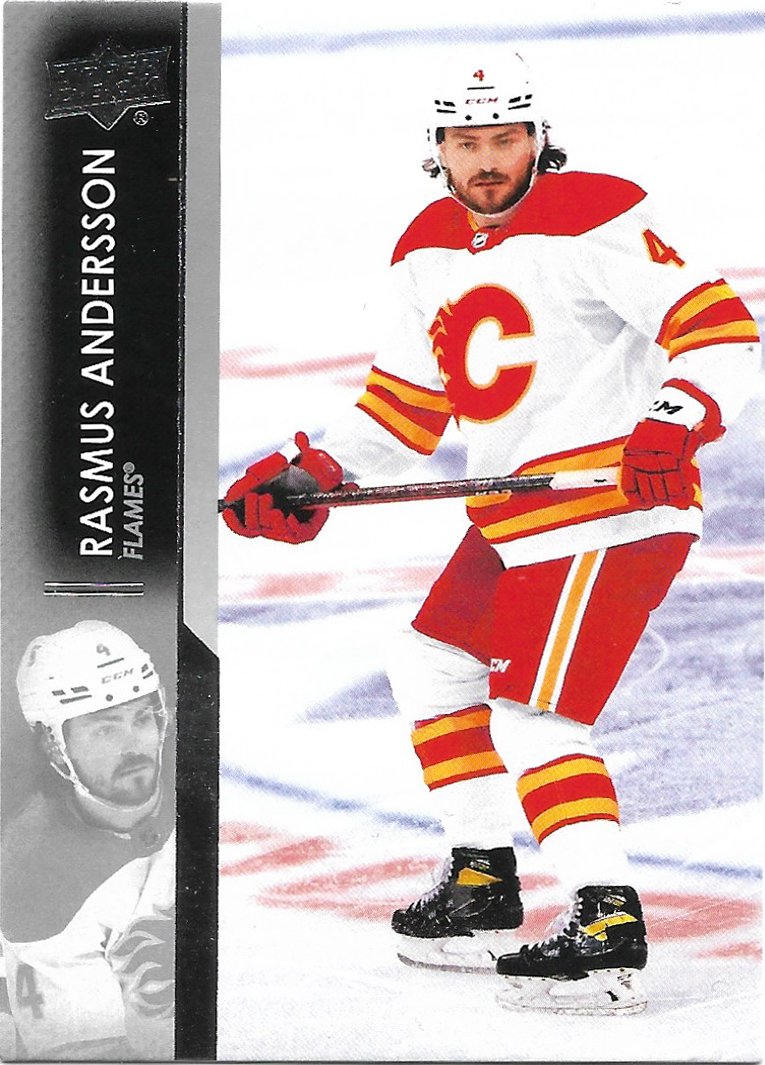 Rasmus Andersson 2021-22 Upper Deck #26 Calgary Flames Hockey Card