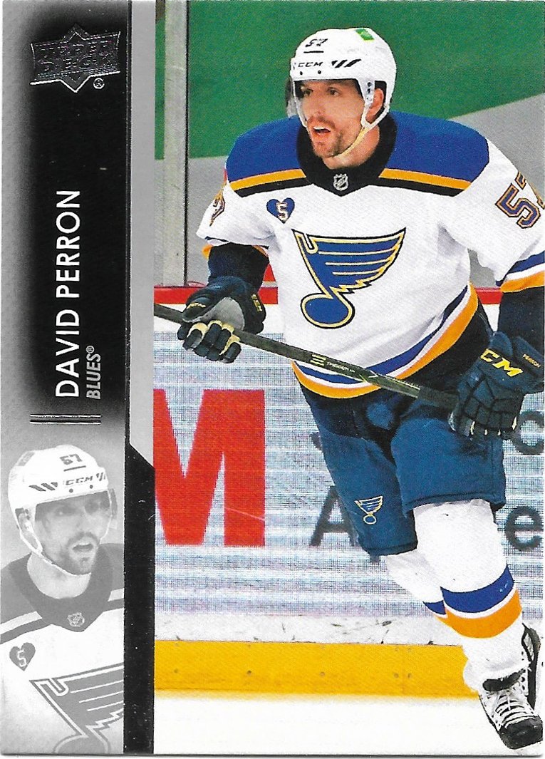 David Perron 2021-22 Upper Deck #156 St. Louis Blues Hockey Card