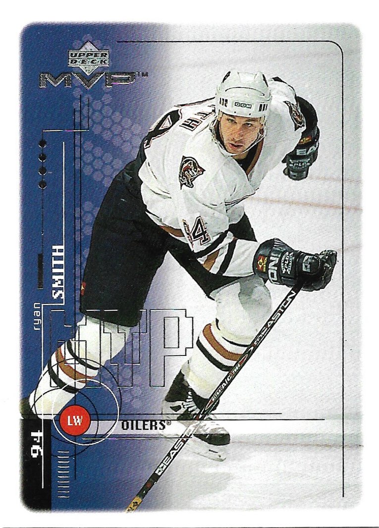 Ryan Smith 1998-99 Upper Deck MVP #82 Edmonton Oilers Hockey Card