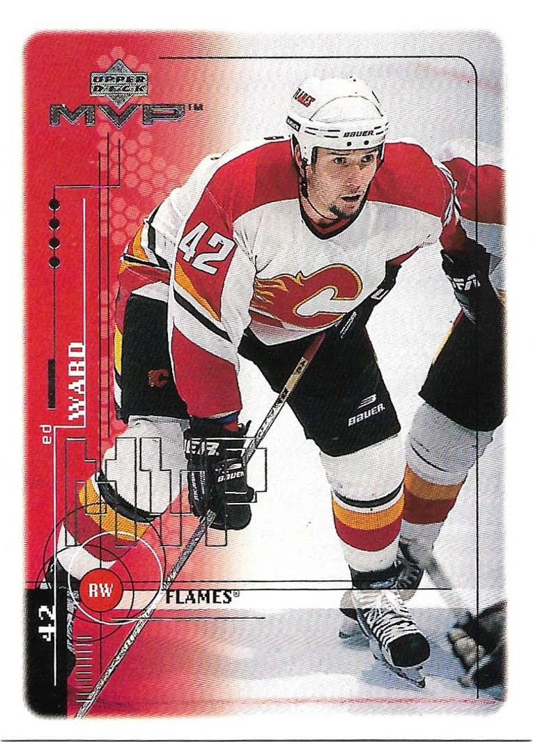 Ed Ward 1998-99 Upper Deck MVP #31 Calgary Flames Hockey Card