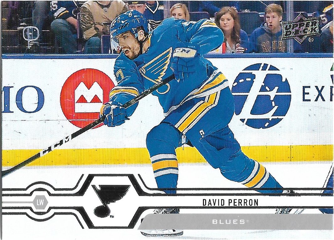 David Perron 2019-20 Upper Deck #121 St. Louis Blues Hockey Card