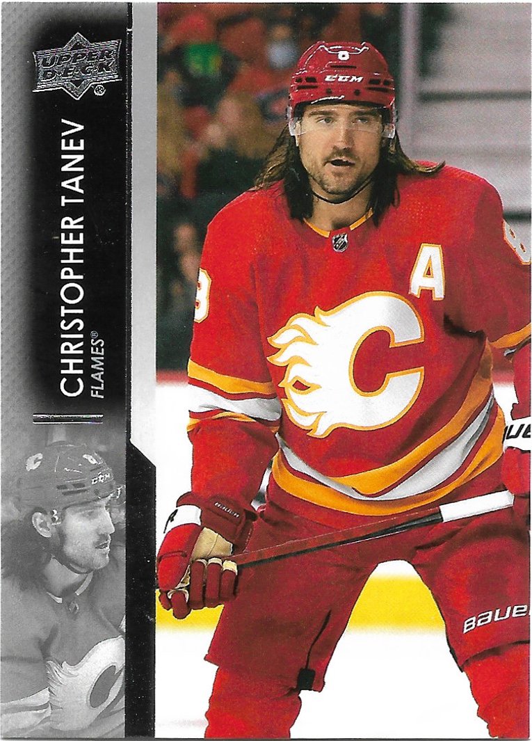 Christopher Tanev 2021-22 Upper Deck #280 Calgary Flames Hockey Card