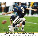 John Carney 1995 Topps #61 San Diego Chargers Football Card