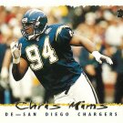Chris Mims 1995 Topps #123 San Diego Chargers Football Card