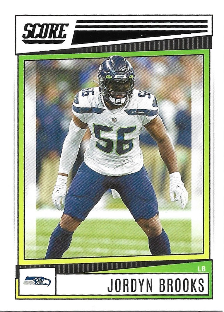 Jordyn Brooks 2022 Score 178 Seattle Seahawks Football Card