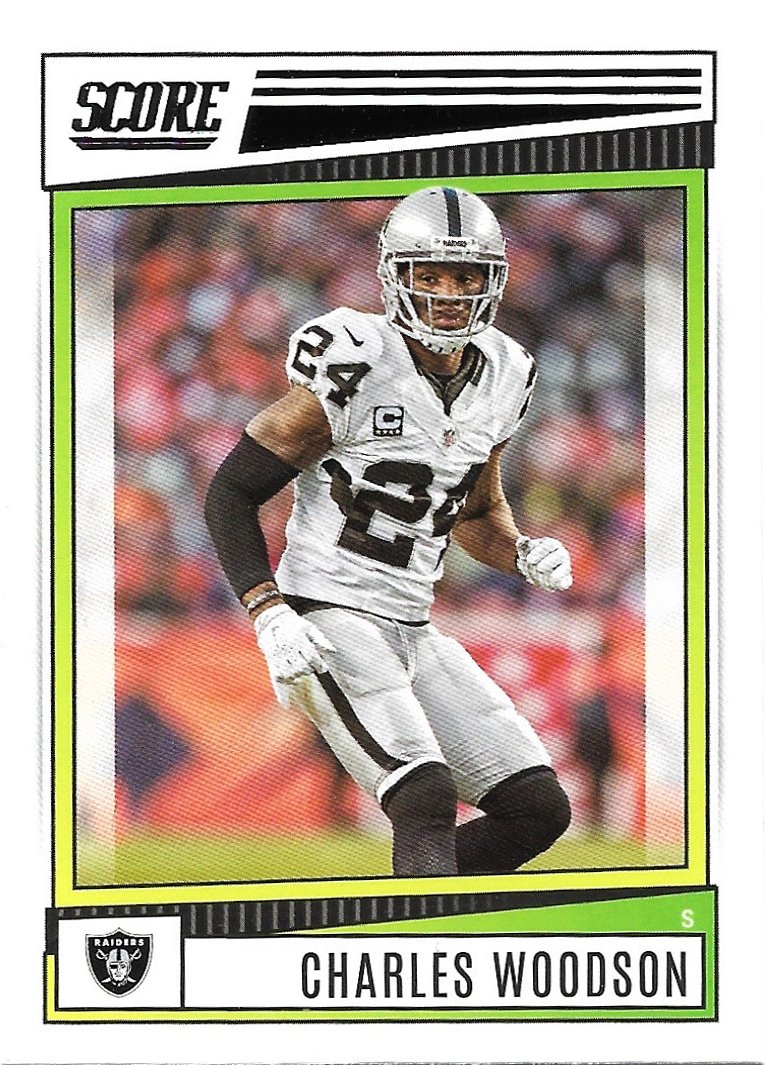 Charles Woodson 2022 Score #131 Oakland Raiders Football Card